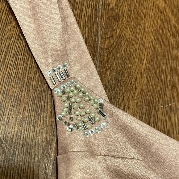 Silk Dress LOFT Short Women’s sz 4 Silk Dress Cocktail Dress Wedding Black Tie - Picture 12 of 15